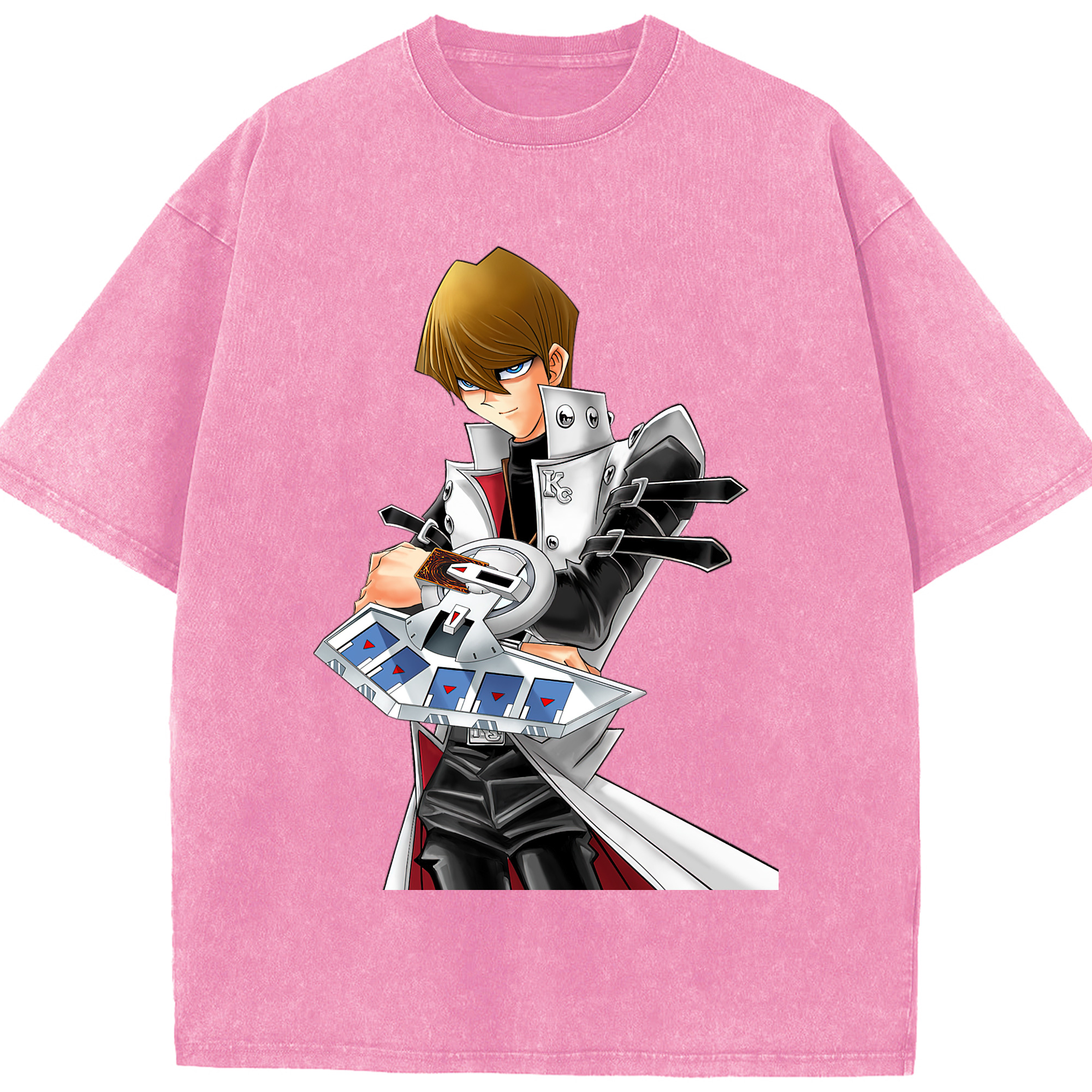（画像用） 遊☆戯☆王 Yu-Gi-Oh! 綿100% ヴィンテージ風 半袖Tシャツ（フロントプリント）